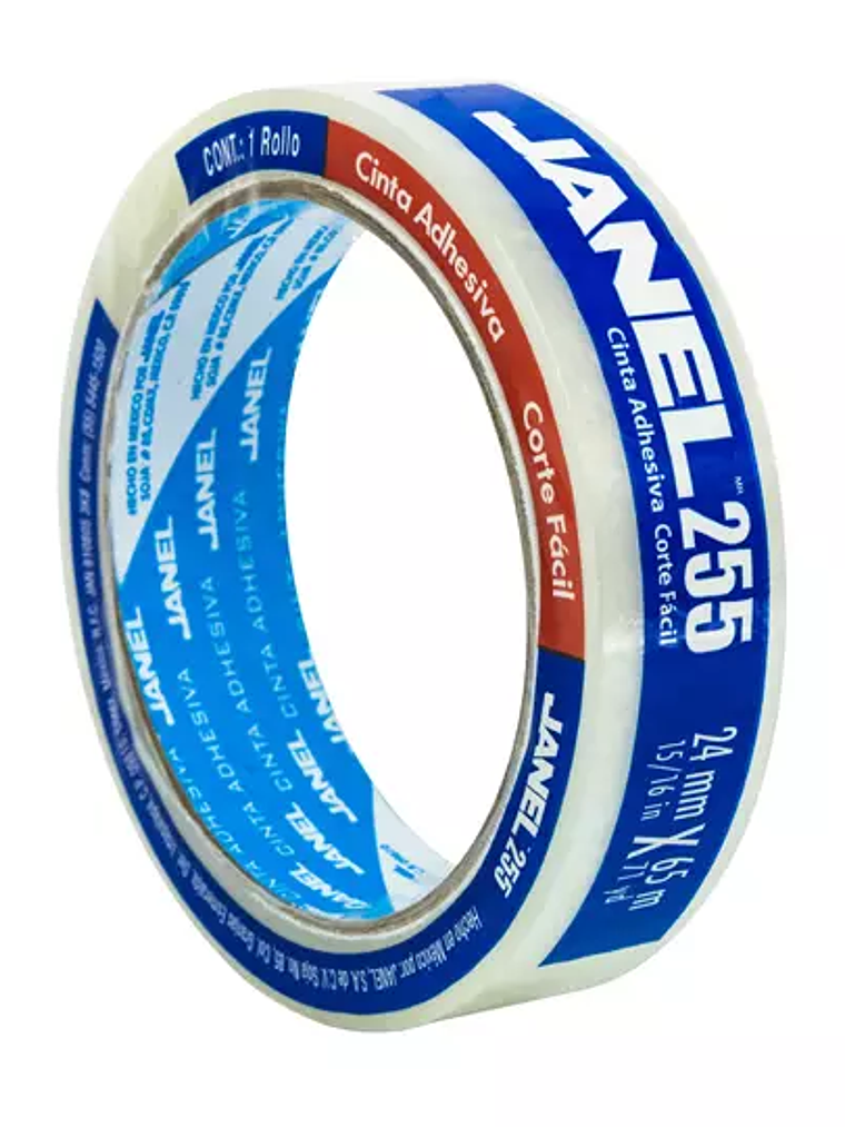 Cinta adhesiva económica línea 255 trans 1
