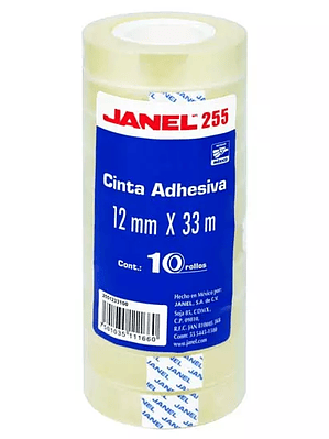 Cinta adhesiva económica línea 255 JANEL
