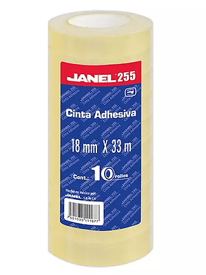 Cinta adhesiva económica línea 255 JANEL