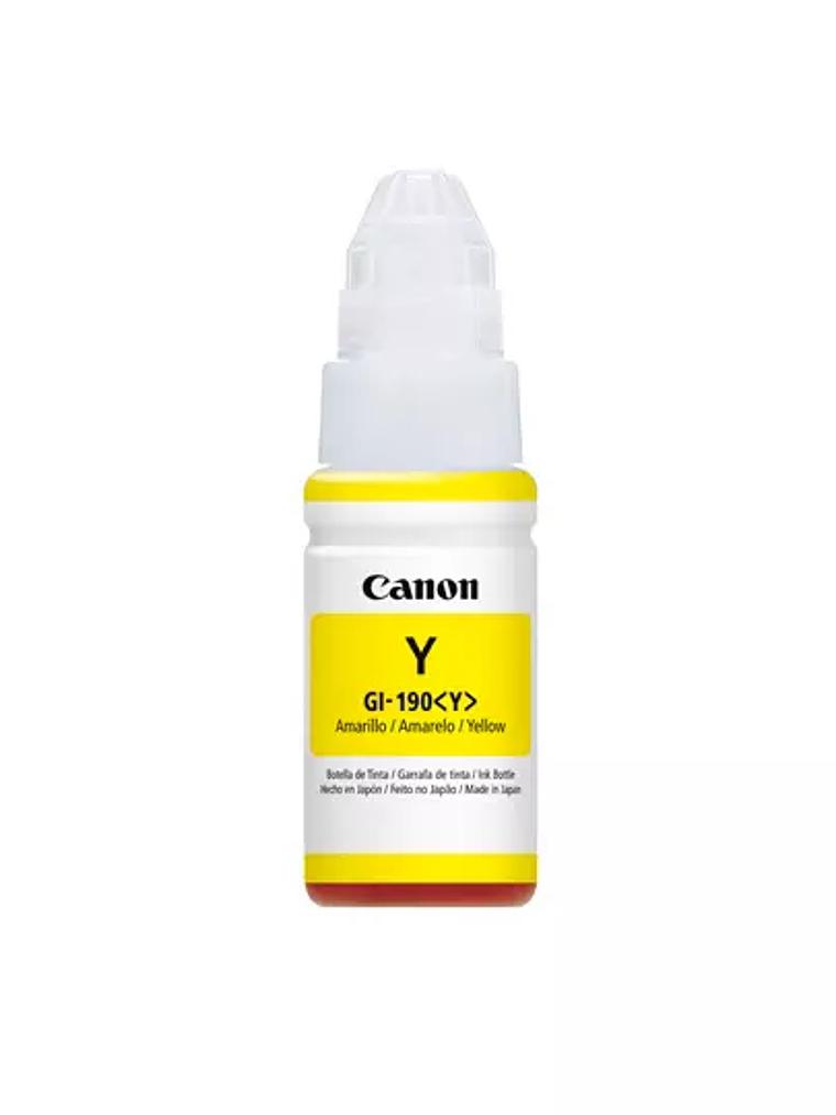 Tinta Canon GI-190 amarilla 1