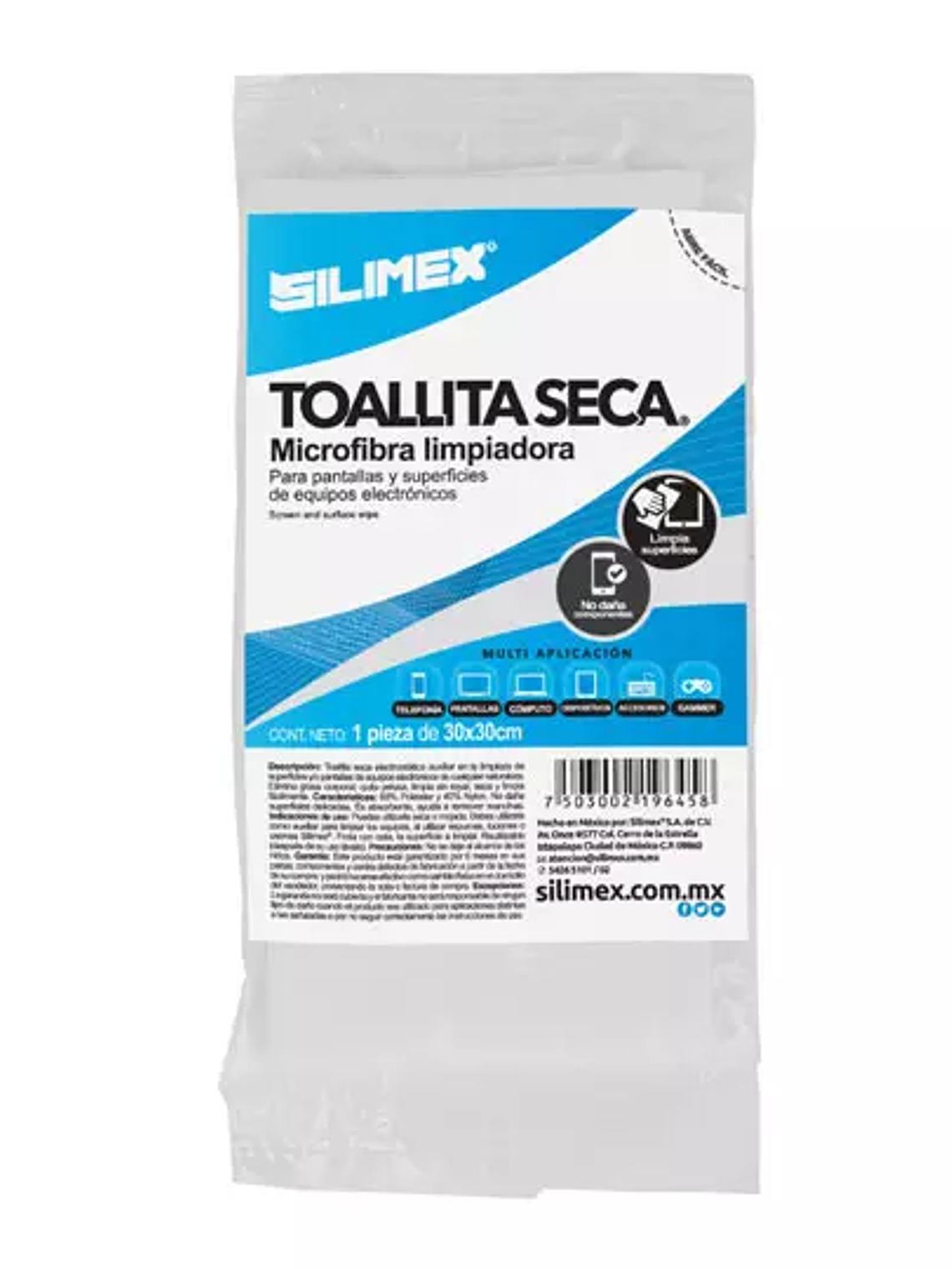 TOALLA SECA ELECTROSTÁTICA (2 PZA) TOALL 1