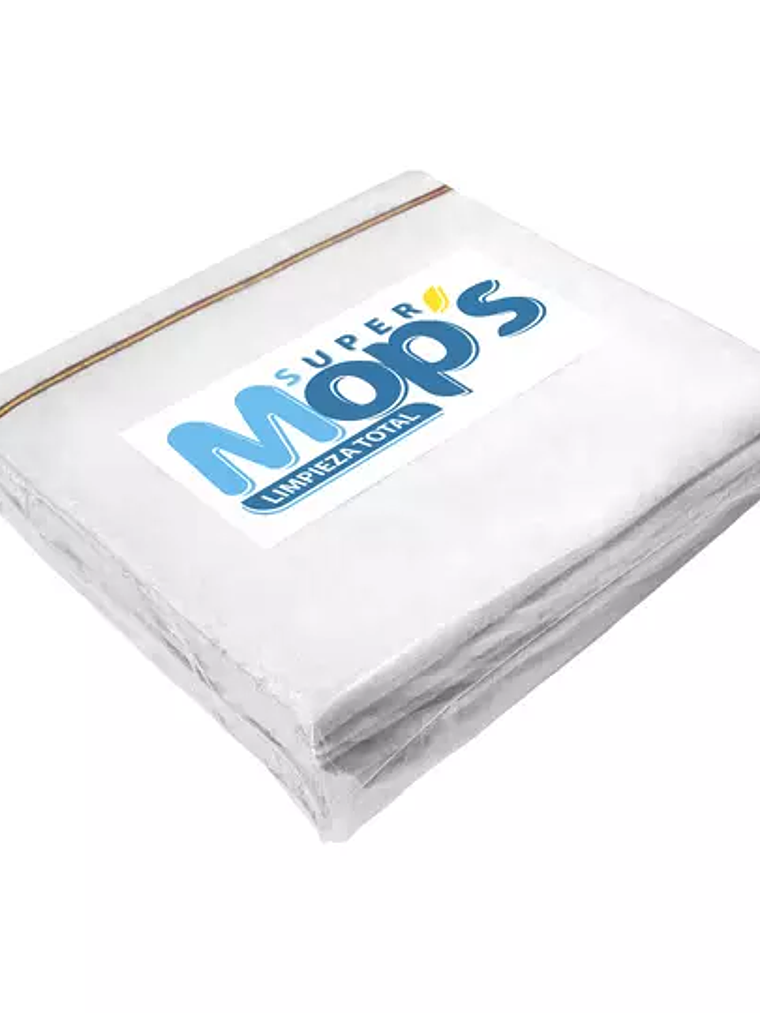 Franela Super mops color blanco 1