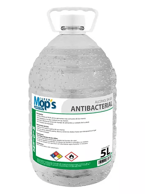 Gel antibacterial Super mops de 5 Lt.