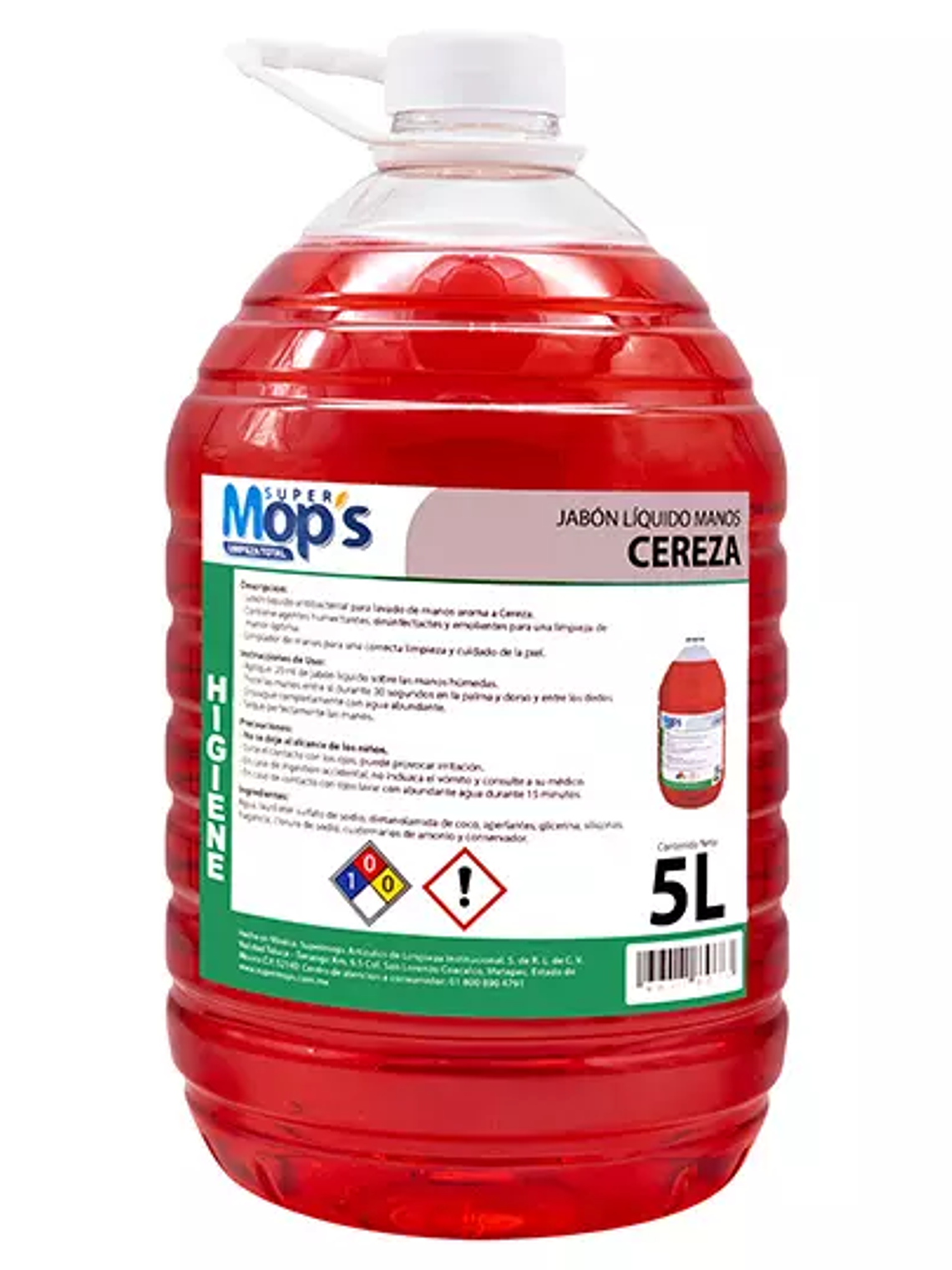 Jabon para manos Super mops aroma cereza 1