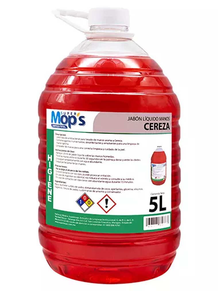 Jabon para manos Super mops aroma cereza 1