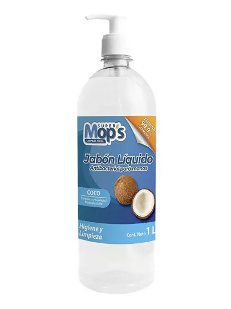 Jabon para manos antibacterial Super mop 1