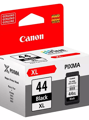 Cartucho Canon para tinta PG-44XL negro.