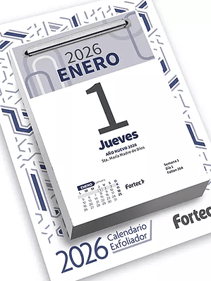 Calendario Exfoliador Fortec 2026 de 9.5
