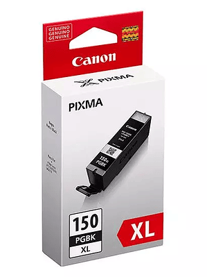 Tanque de tinta Canon PGI-150X negro.