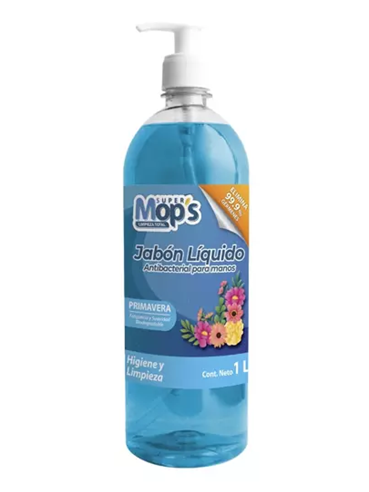 Jabon para manos antibacterial Super mop 1