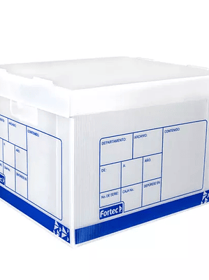 Caja de archivo plástica Fortec carta/of