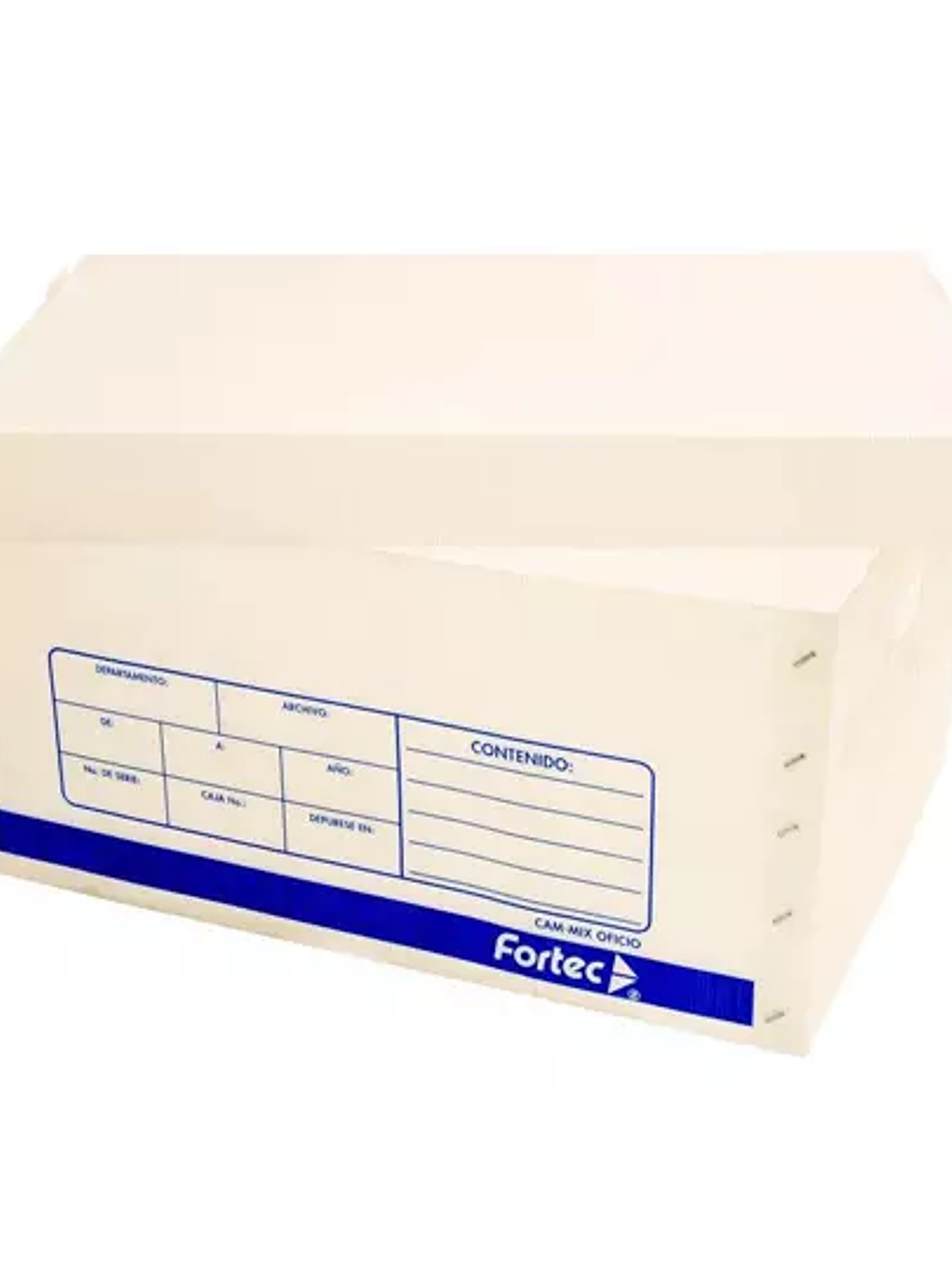 Caja de archivo plástica Fortec oficio. 1