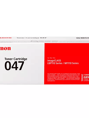 Cartucho Canon para toner 047 negro.