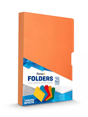 Folder de color intenso Fortec oficio co