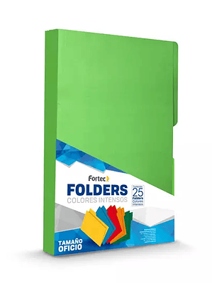 Folder de color intenso Fortec oficio co