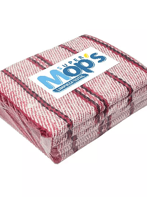 Jerga de algodón Super mops color roja