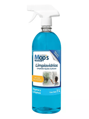Limpiador de vidrios Super mops 1 Lt.