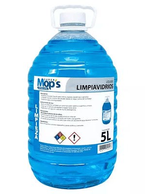 Limpiador de vidrios Super mops 5 Lt.