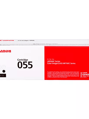 Cartucho Canon para toner 055 negro