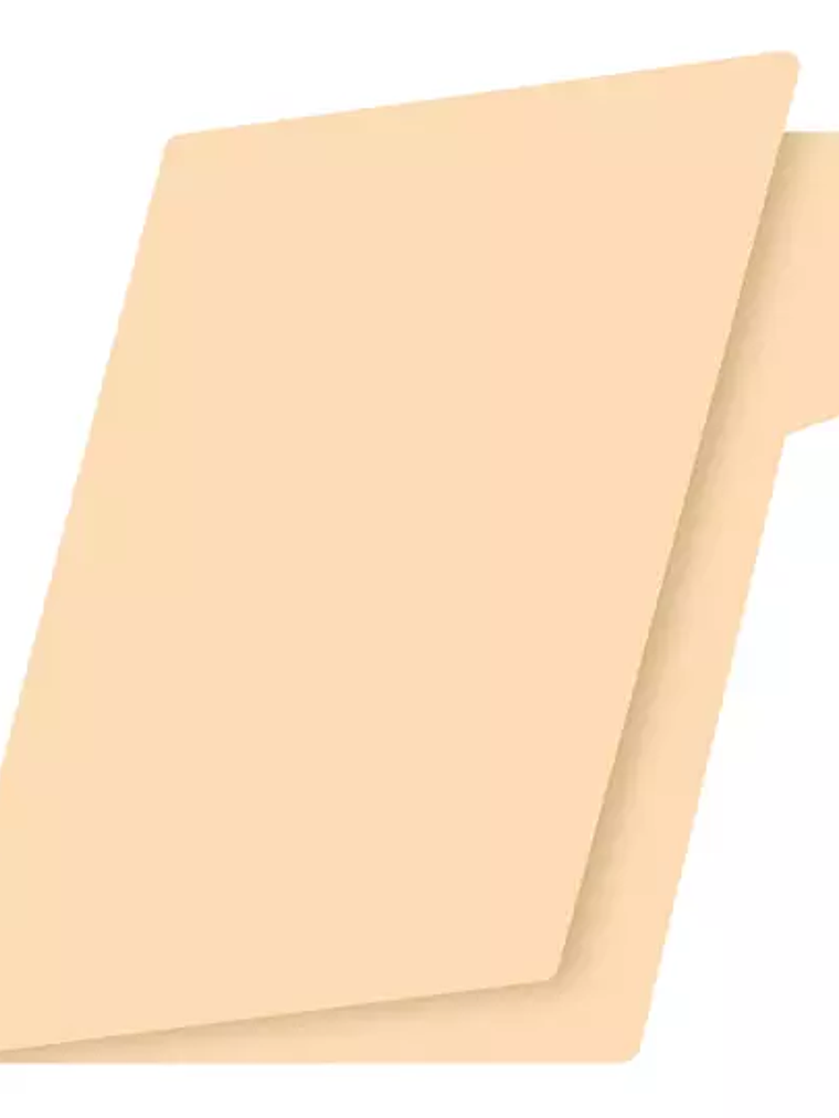 Folder manila Fortec carta color crema c 1