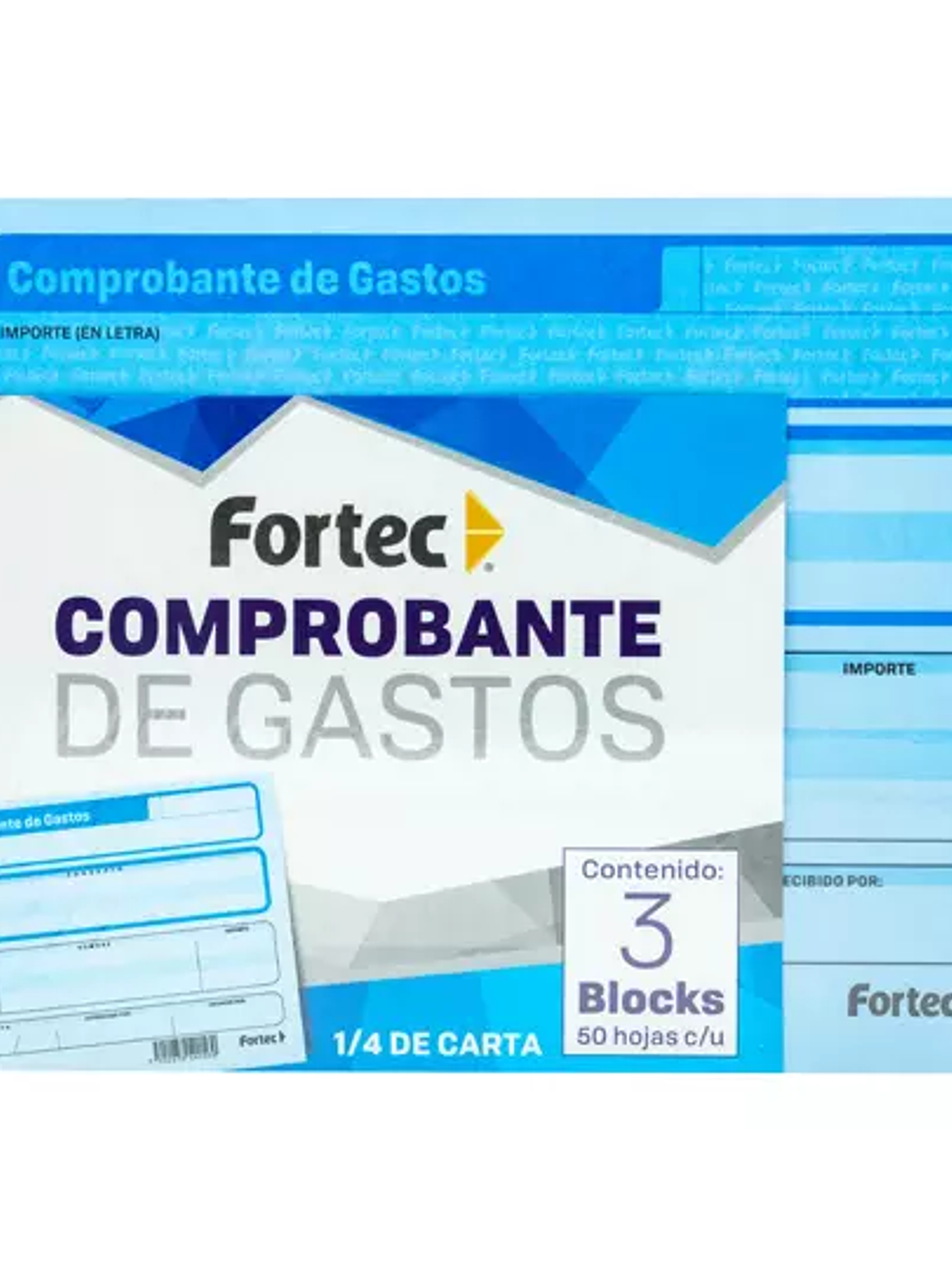 Comprobante de gastos Fortec 1/4 carta 3 1