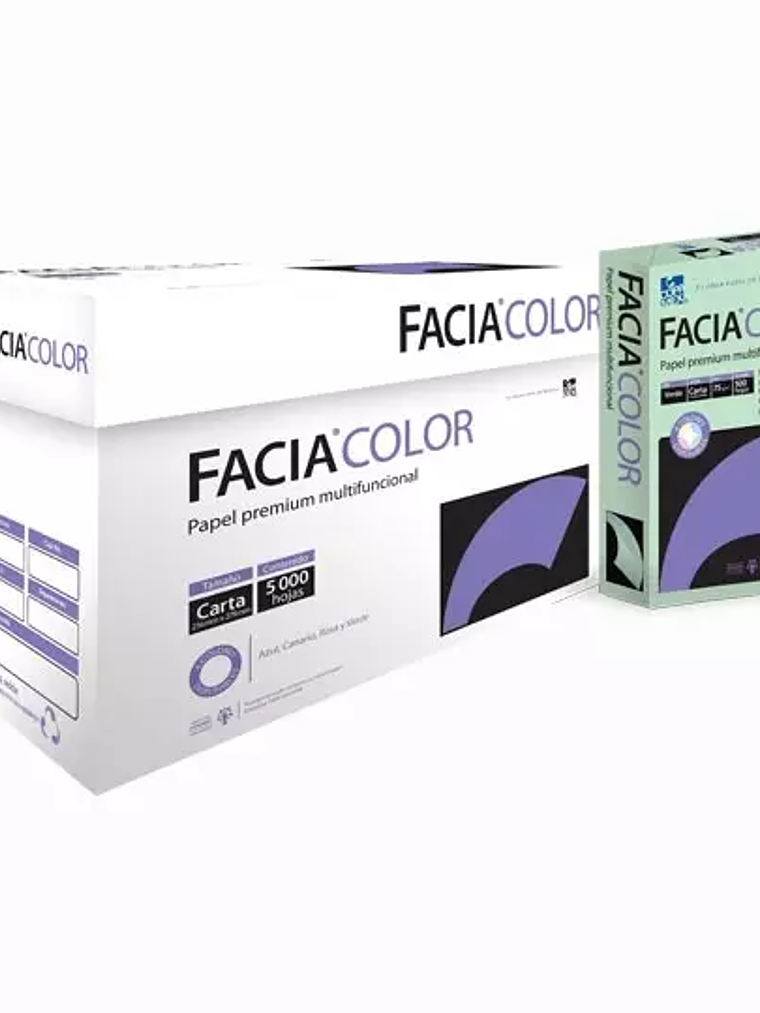 Caja de papel bond Facia Color  tamaño c 1