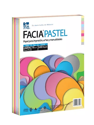 Paquete de hojas de color Facia Pastel t
