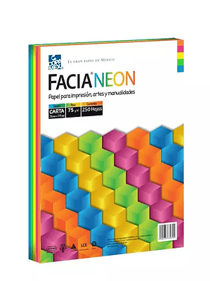 Paquete de hojas de color Facia Neon tam