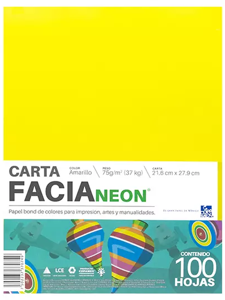 Paquete de hojas de color Facia Neon tam 1