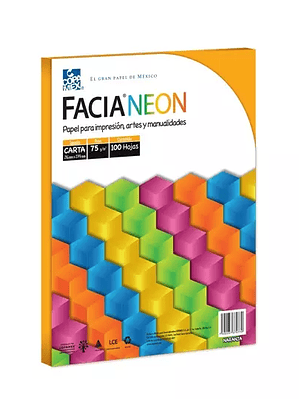 Paquete de hojas de color Facia Neon tam