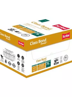 Caja de papel Class bond dorado Scribe t