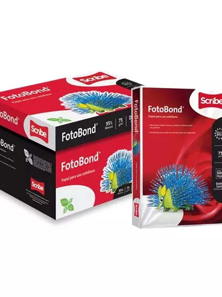 Caja de papel bond Fotobond Scribe tamañ 1
