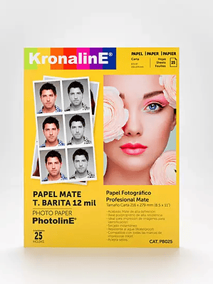 Papel fotografico Kronaline mate t.barit