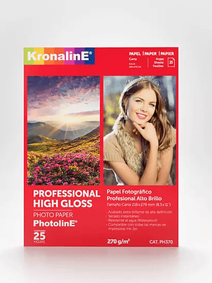 Papel fotografico Kronaline high glossy