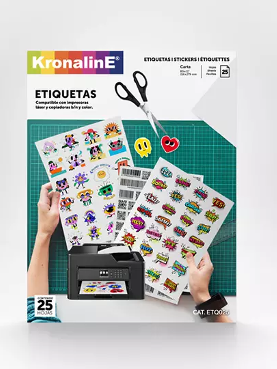 Etiqueta laser Kronaline ETQ025 tamaño c 1