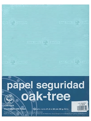 Paquete de papel seguridad Oak tree azul