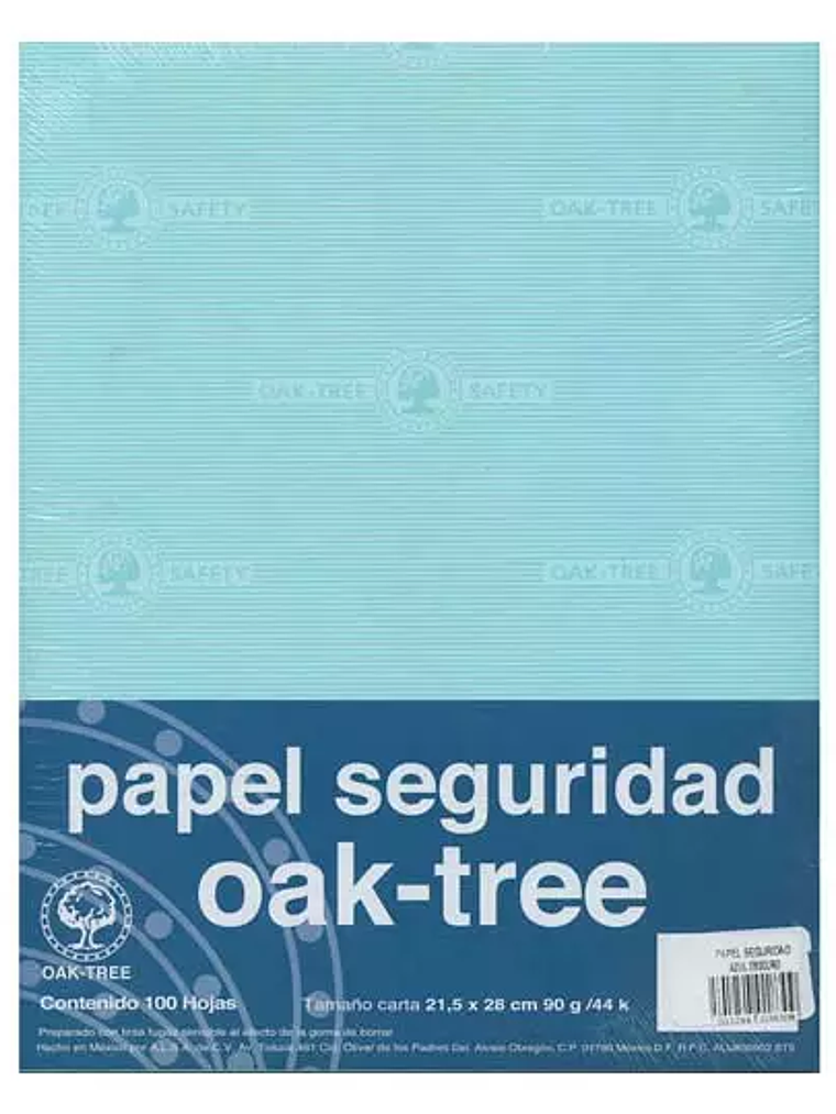 Paquete de papel seguridad Oak tree azul 1