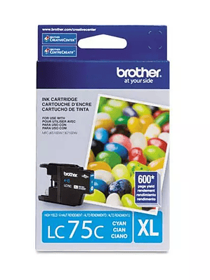 Cartucho brother de tinta cian LC75C