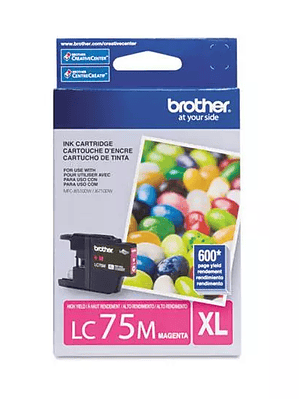 Cartucho brother de tinta Magenta LC75M