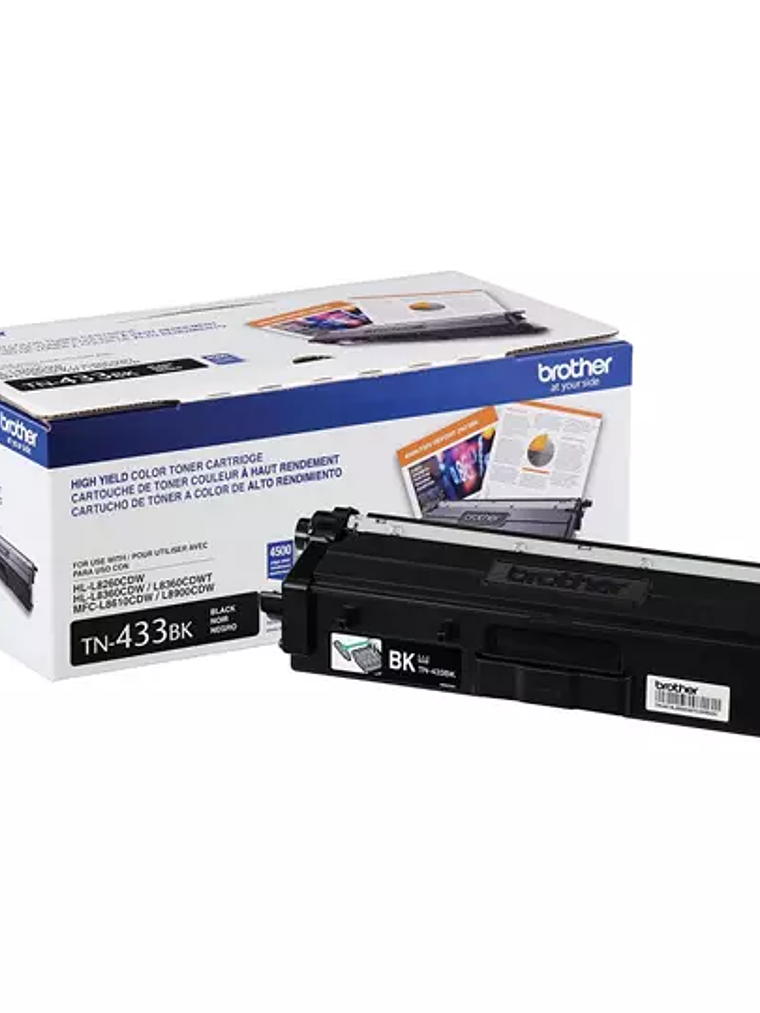 Tóner color negro de alto rendimiento TN 1