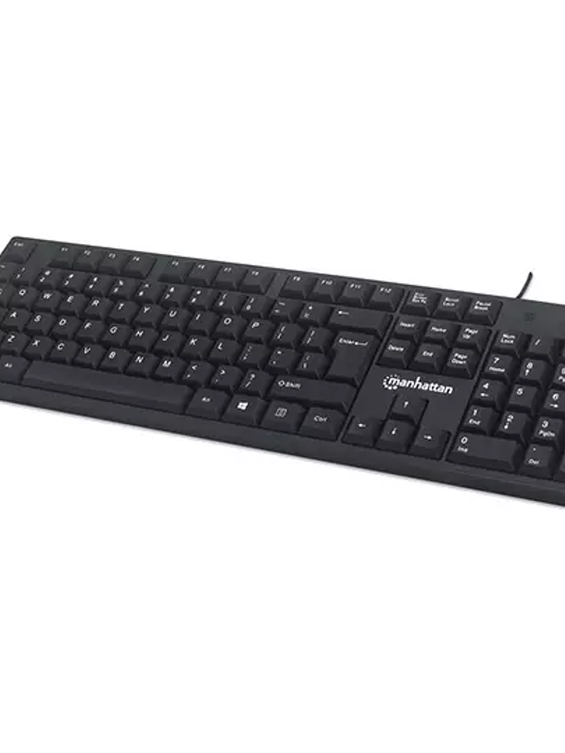 Teclado Manhattan Alámbrico USB Negro 1