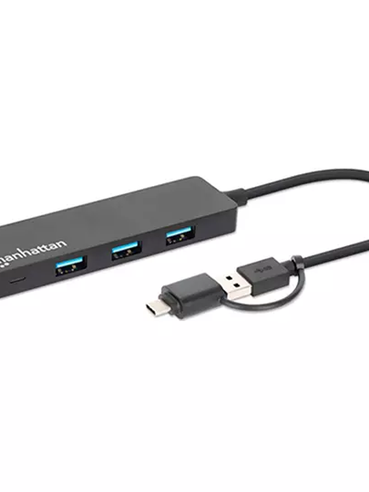 Hub 4 puertos Manhattan conector adaptab 1