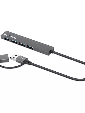 Hub Manhattan c/conector de USB-A a USB-