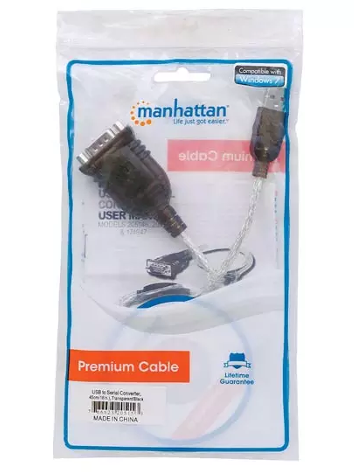 CONVERTIDOR USB A-SERIAL DB9, 1 PTO M 1