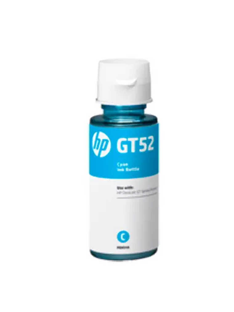 Botella de tinta cian HP gt52 1