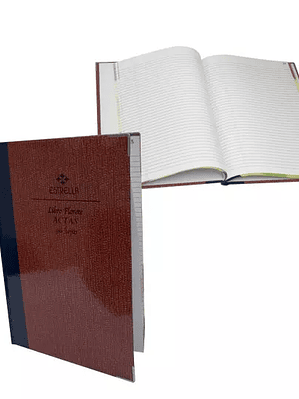 LIBRO FLORETE ACTAS ESTRELLA FORMA FRANC