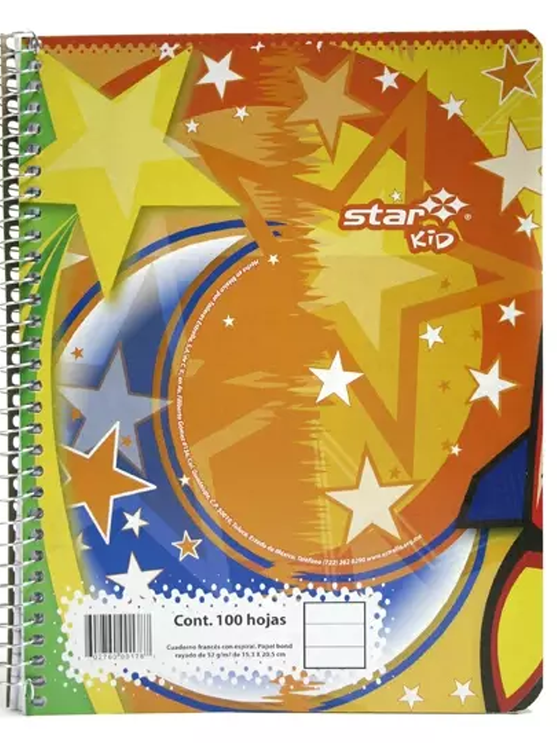 Cuaderno espiral forma francesa Estrella 1