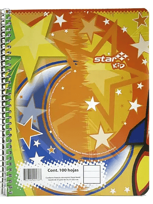 Cuaderno espiral forma francesa Estrella