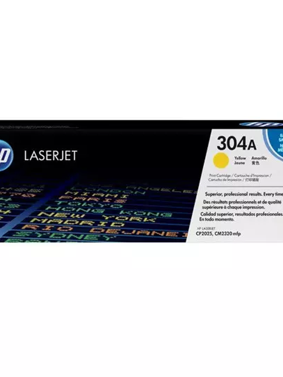 Cartucho de tóner amarillo HP 304a 1