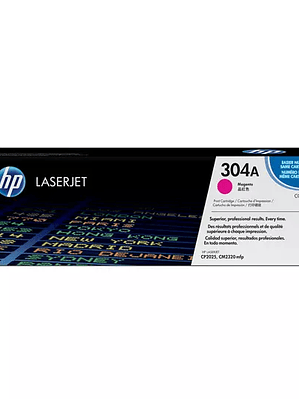 Cartucho de tóner magenta HP 304a